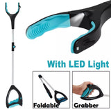 Foldable Lightweight Hand Grab Tool with LED Light - MEDPRO™ Medical Supplies