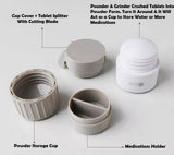 Multi-purpose Medication Storage + Cup + Pill Splitter + Medicine Crusher Grinder