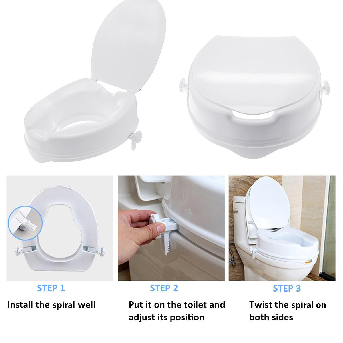 4 Raised Toilet Seat With Er