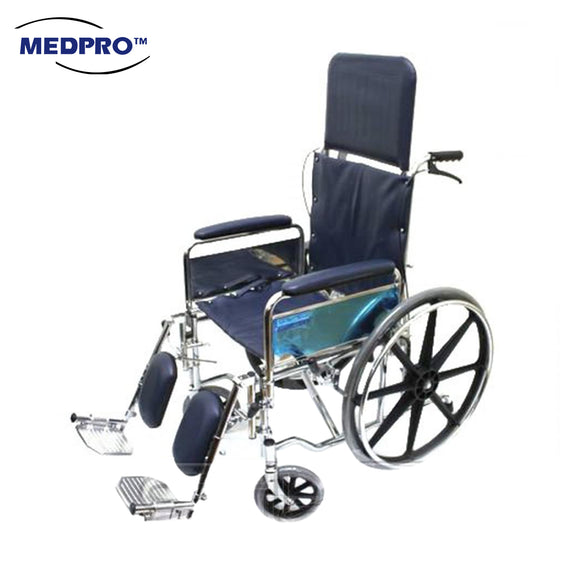 Chrome Recliner Wheelchair - MEDPRO™ Medical Supplies