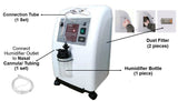 JUMAO Oxygen Concentrator (5 Litres) JMC5A with FDA, CE & ISO cert [Comes with Finger Pulse Oximeter]